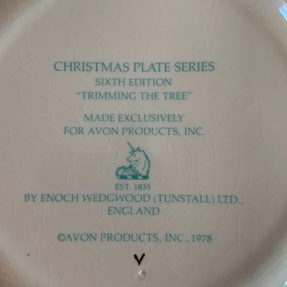 Vintage Christmas Plate 1978 - Picture 6 of 8